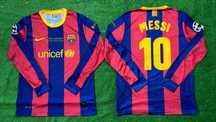 Lionel Messi - Barcelona (Футболна тениска с дълъг ръкав)