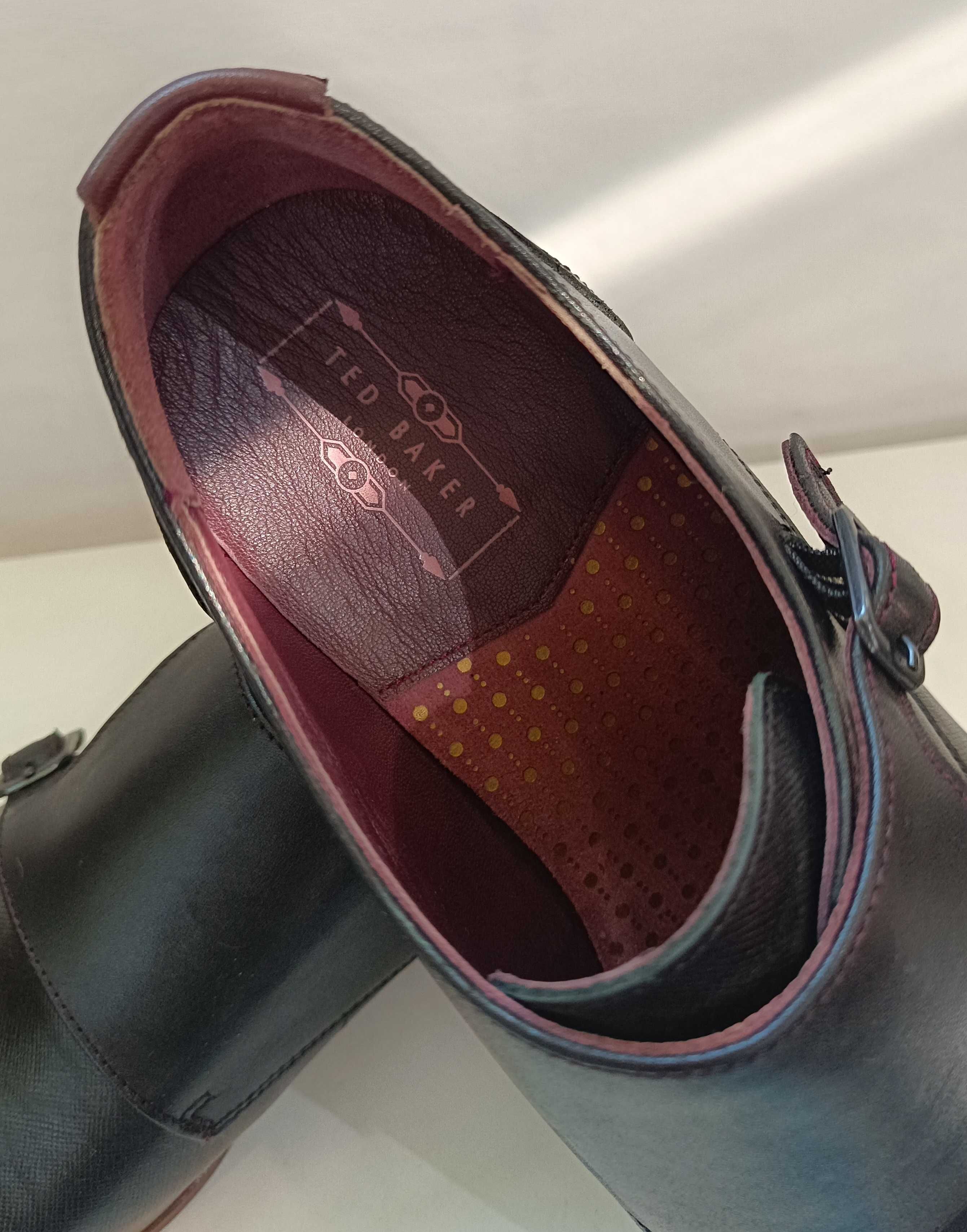 Pantofi monk 41.5 42 premium Ted Baker London NOI piele natural moale