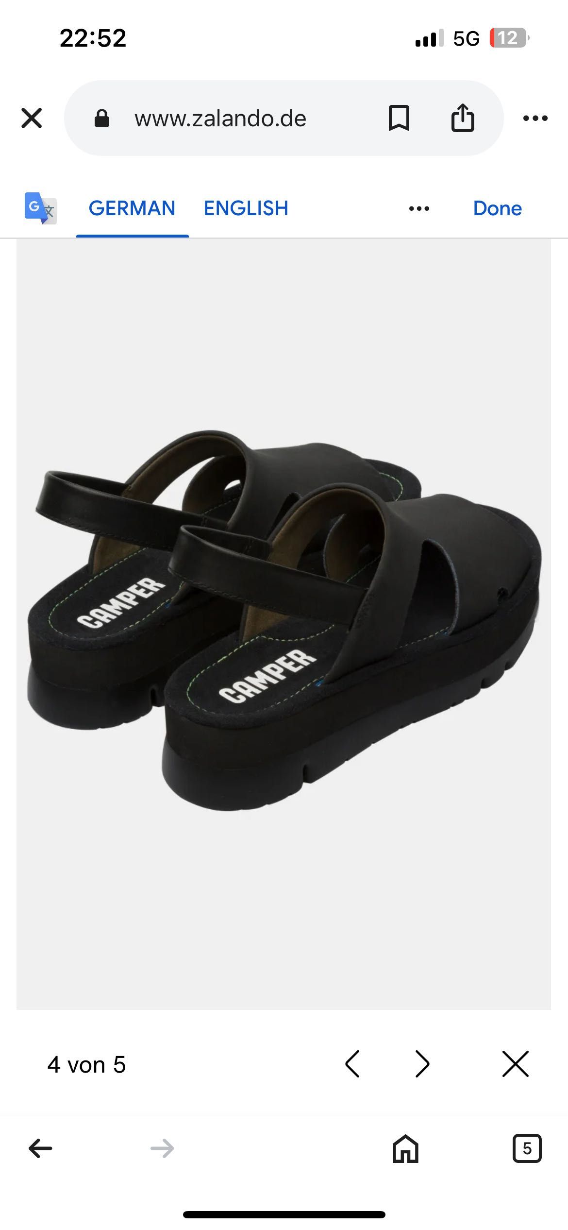 Camper oruga up сандали на платформа актуален модел 39/38 номер