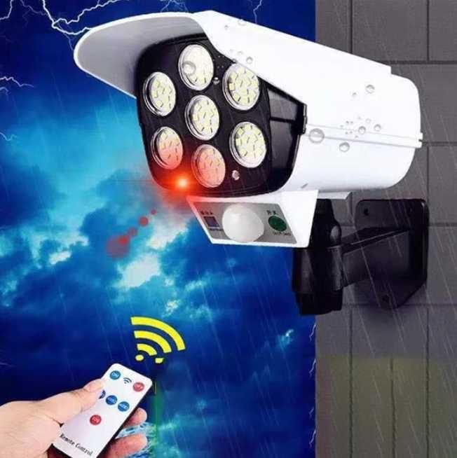 Camera Falsa Proiector, Camping cu Panou Solar, Senzor de Miscare