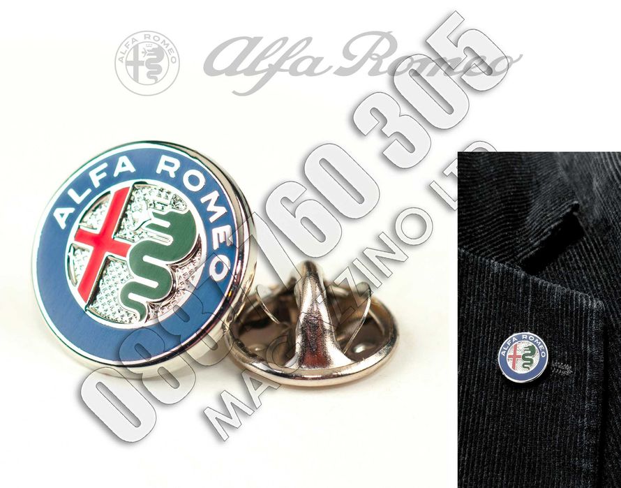 Подарък за собственик на Алфа Ромео Значка Брошка