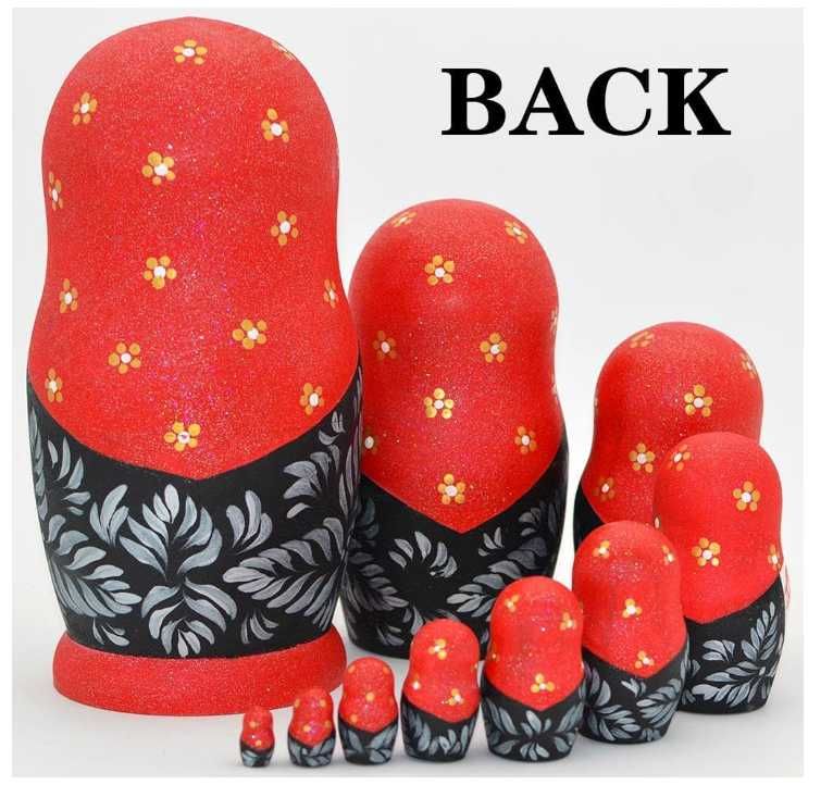 Set papsui Matrioska 7bucati Germania Handmade SIGILAT marime 19cm