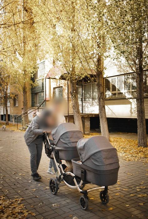 Коляска для двойни 3 в 1 FD-Design Zoom Diamond, Asphalt