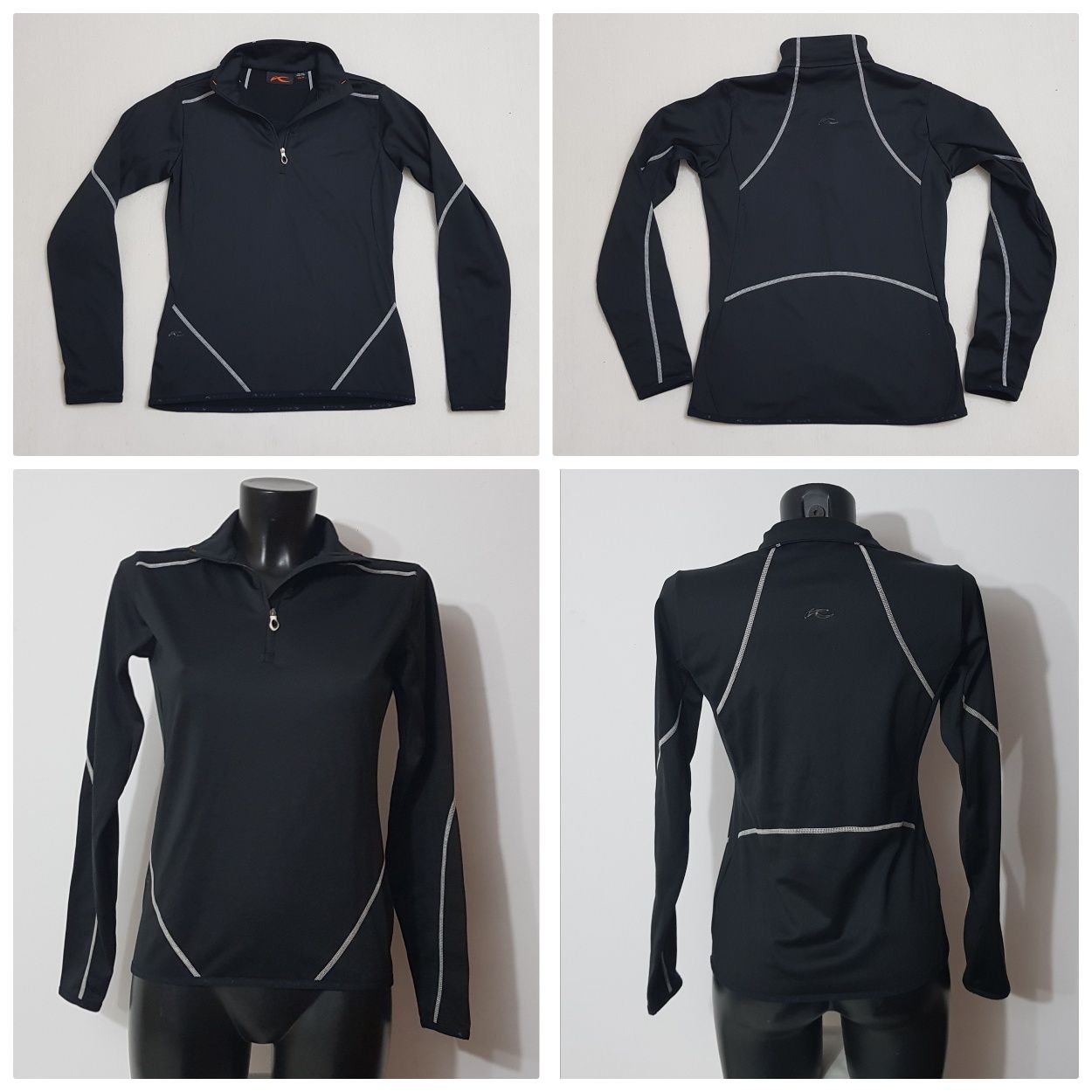 Bluza termica Kjus Baselayer schi cu fermoar scurt, nr 38 sau M (lady)