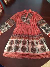 Платье коралловое