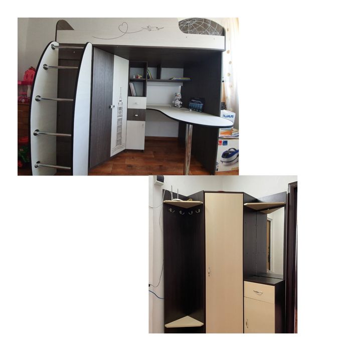 Мебель в детскую 3 в 1 и угловой шкаф в прихожую