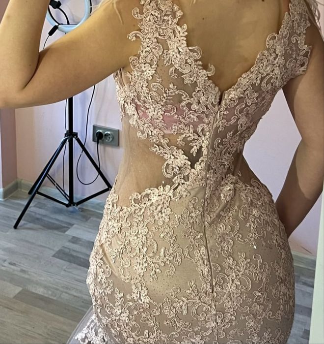 Официална пепел от рози рокля