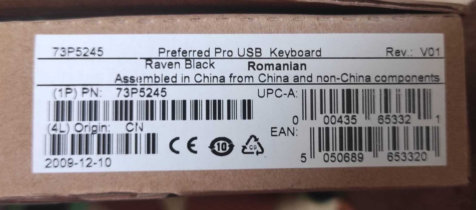 Tastatura Lenovo 73P5245 cu taste pentru limba Romana