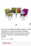 Masă extensibilă (600 lei) cu scaune (300 lei)