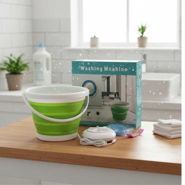 Мини пералня за дрехи- решение за бързо пране у дома и на път