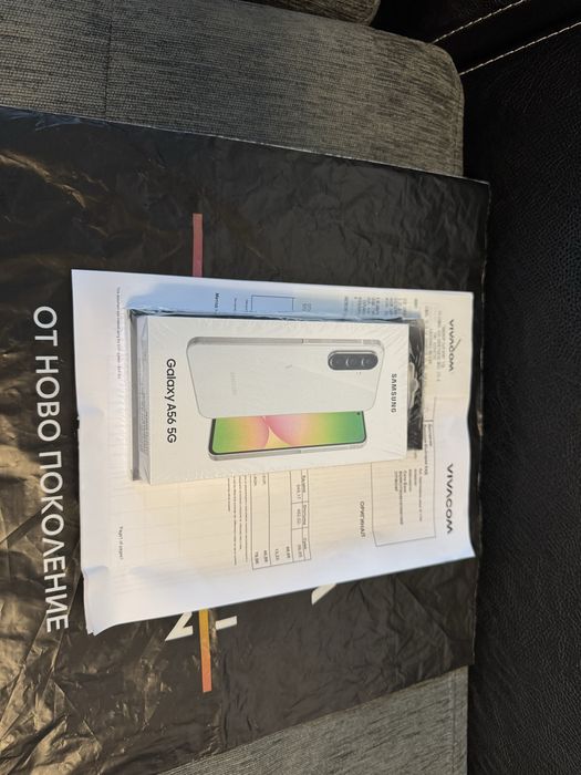 ЗАПЕЧАТАН 128GB Samsung A56 Vivacom Гаранция 2027г. White