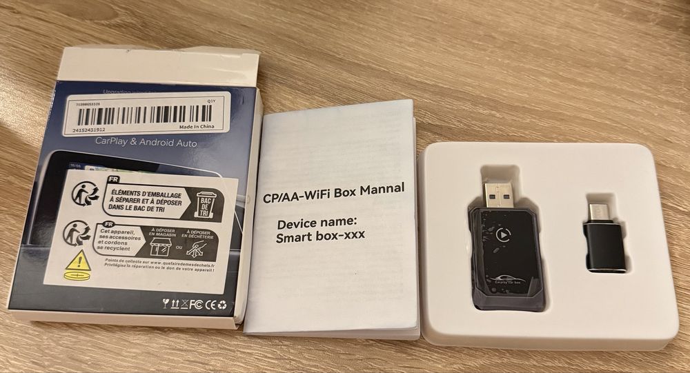 Adaptor wireless CarPlay/Android Auto