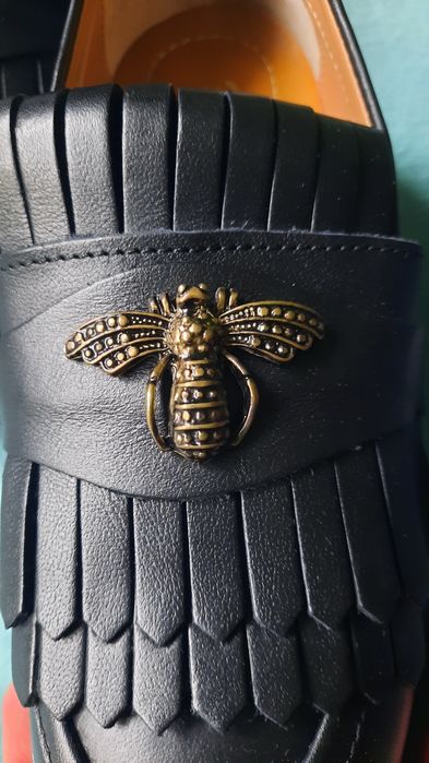 Pantofi piele, noi, model albina, marimea 34/35