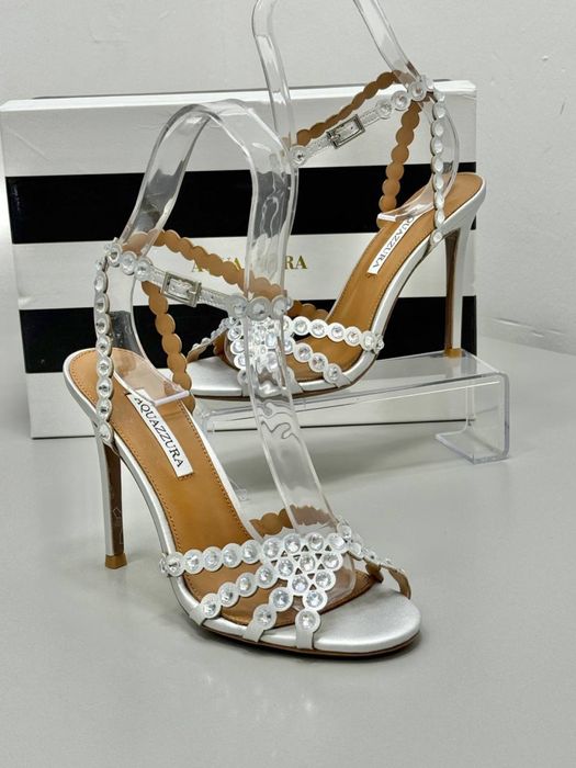 Sandale Aquazzura toc 10 cm Cristale premium 36-40