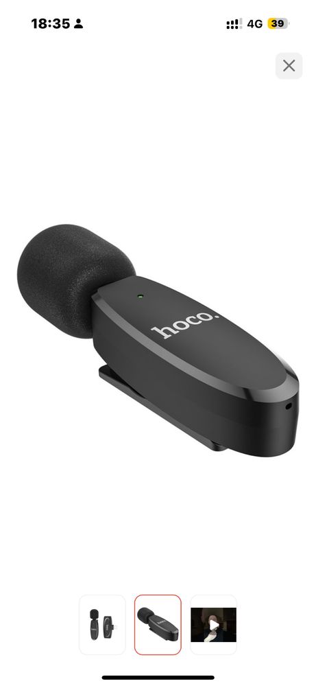 Микрофон Hoco L15 черный