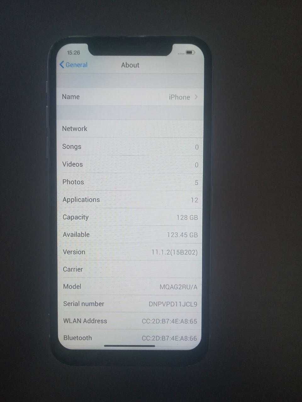 iphone xs 128/4 gb