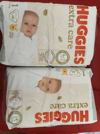 Vând doua baxuri scutece Huggies Nr. 1 50 bucăți