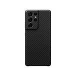 Husa Samsung S21 S22 S23 S24 S25 Plus, Ultra Slim Kevlar Carbon Neagra