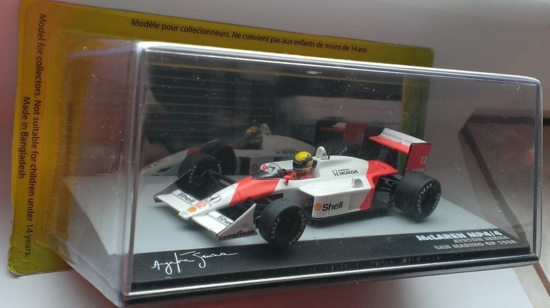 Macheta McLaren MP4/4 Ayrton Senna Formula 1 1988 - Altaya 1/43 F1