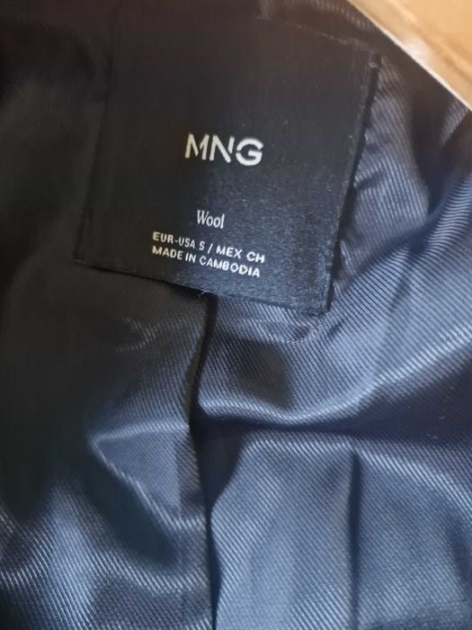 Ново Палто MNG - Вълна - Черно