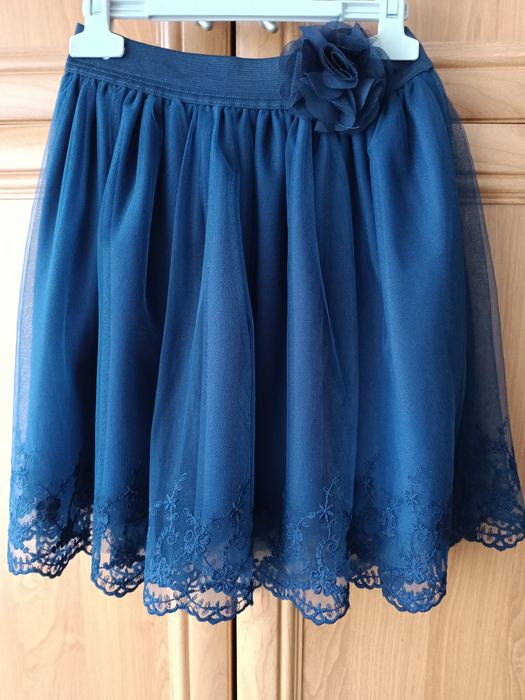Fustă tulle brodat 10-12 ani