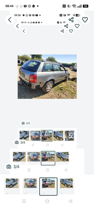 Piese cutie ușa haion punte stopuri capota turbo egr audi A4 b5 2000