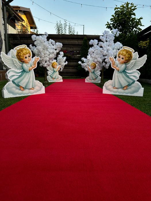 Aranjament floral pentru Cristelniță si Panouri florale/baloane