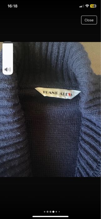 FrankAlexs XXL jumper - pulover XXL marime 56 albastru