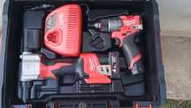 Pistol popnituri milwaukee bprt + filetanta fpd2. La set