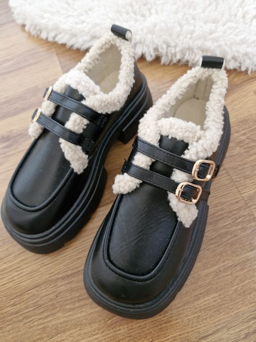 shein нови дамски обувки пух боти зимни