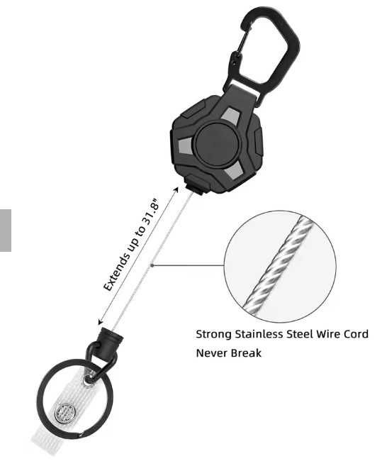 Breloc retractabil anti-pierdere