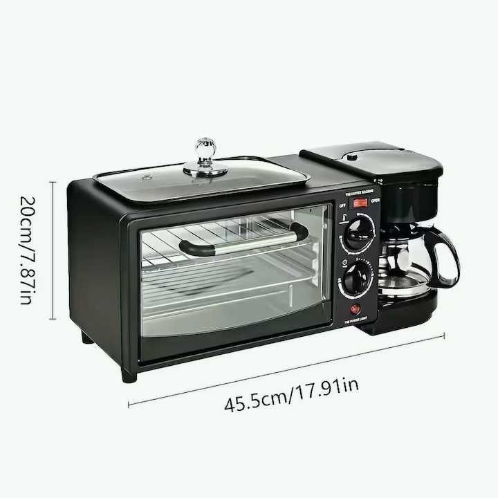 Breakfast maker, Печка, тостер и кафемашина, 3 в 1, Silver Crest