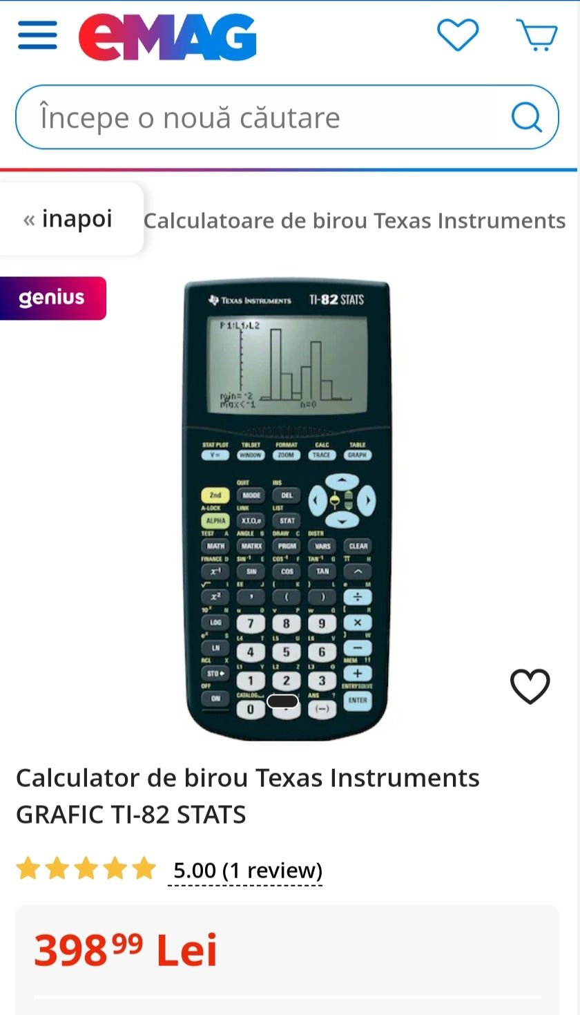 Calculator texas instrument