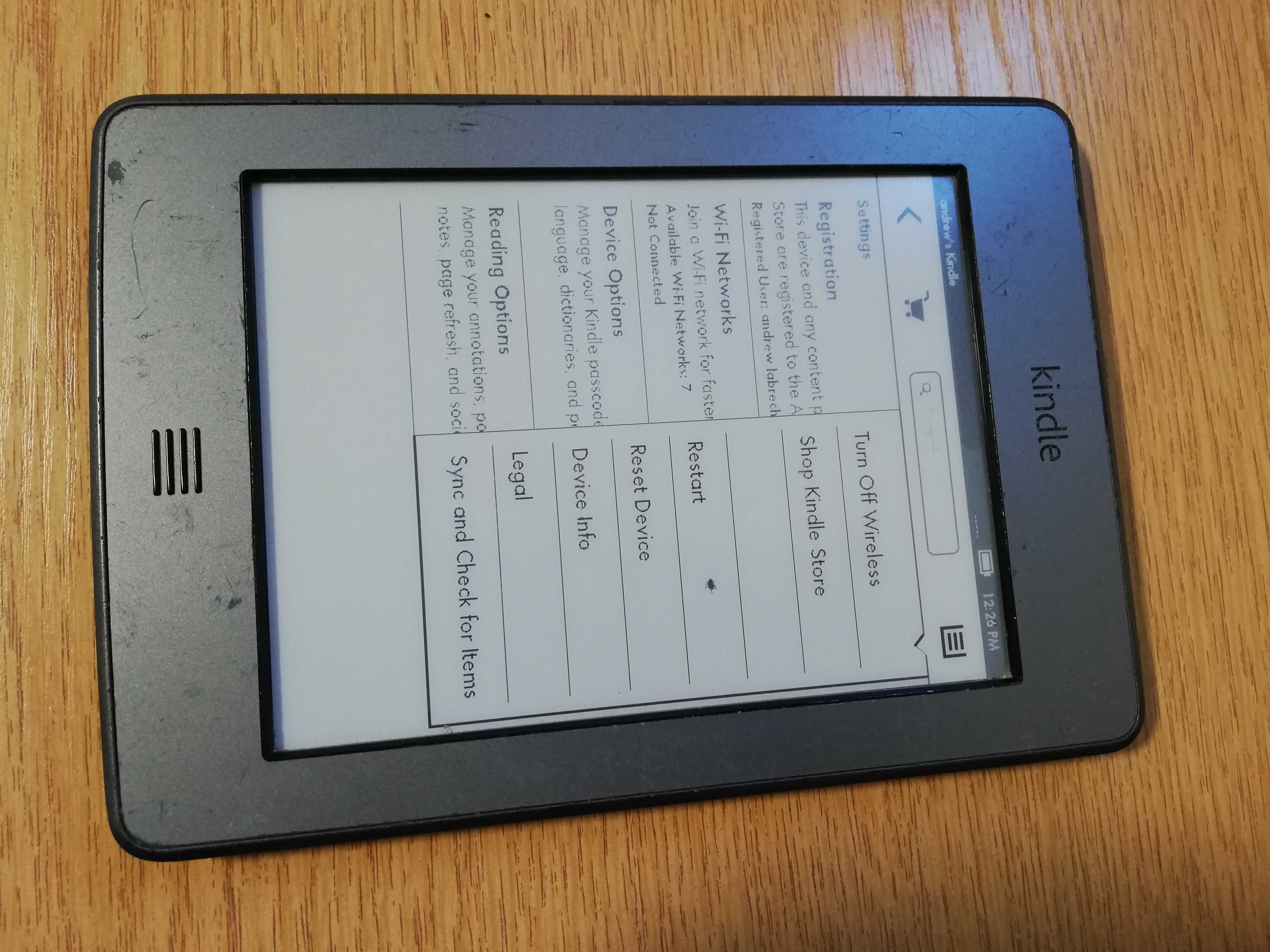 E-Book Reader Amazon Kindle D01200 6 inch, 4GB, Wi-Fi Grey