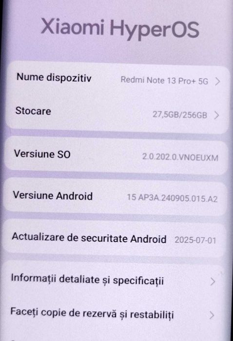 (AG 35) Telefon Xiaomi Redmi Note 13Pro+  b.33493.1 -750Lei