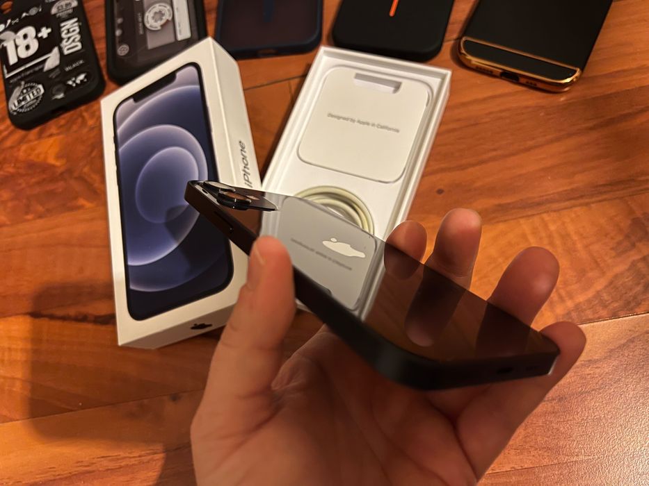 iPhone 12 Black 128GB Impecabil Full Box + Accesorii