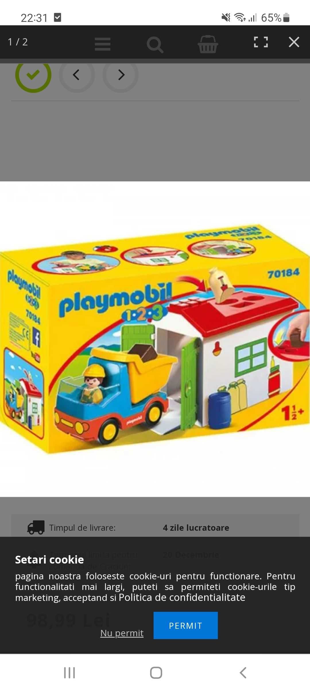Camion cu garaj Playmobil