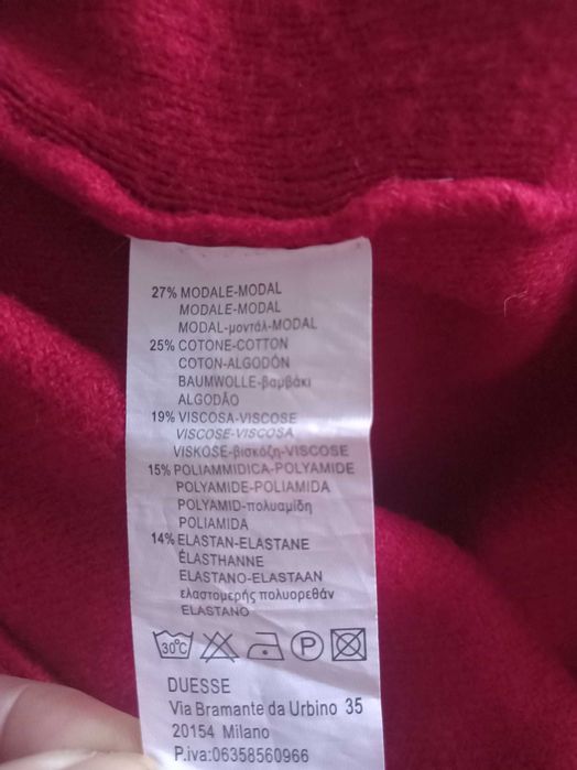 Poncho rosu, Miss Aless, mărimea 36- 38