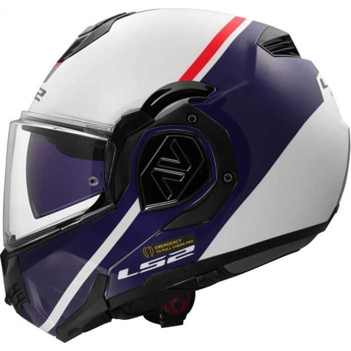 Отваряeмa мото Каска LS2 FF906 ADVANT SWIPE,XL 61-62см. очила,NEW