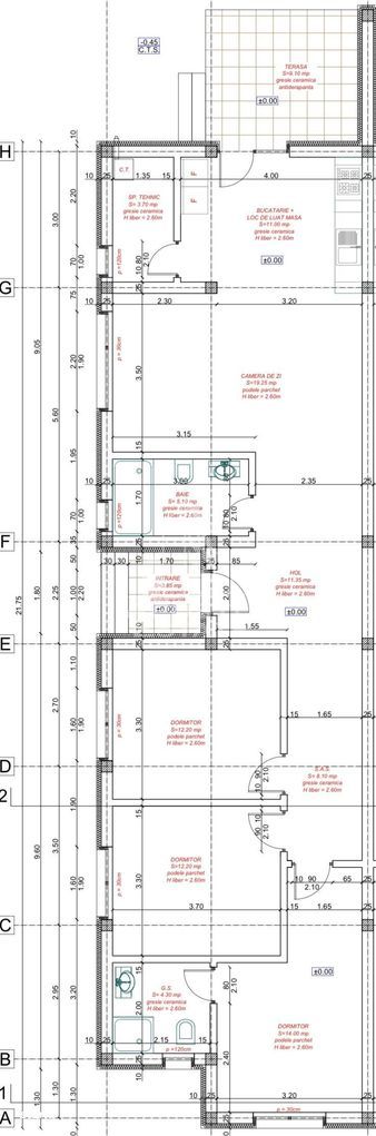 Duplex pe parter cu 4 camere, teren 382 mp, situat in Calea Urseni