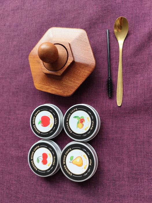 Уред за опушване на уиски, напитки, алкохол, коктейли, подарък Коледа