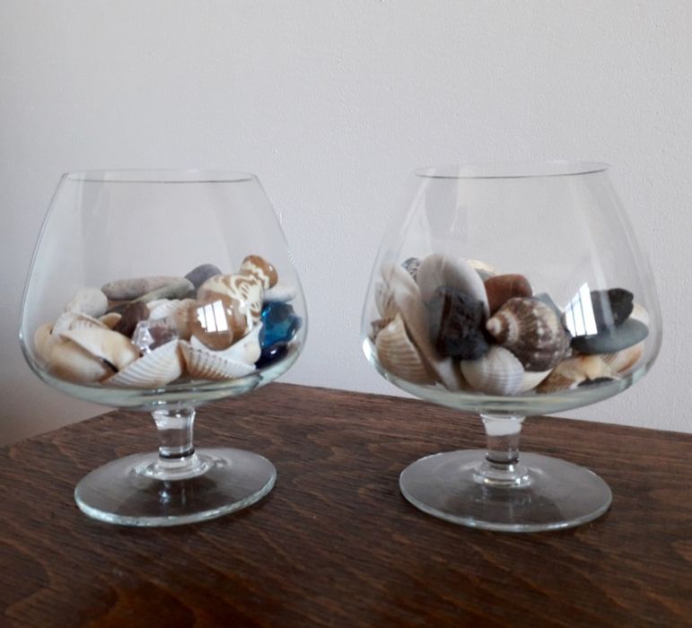 Pahare de coniac, utilizare pentru decor