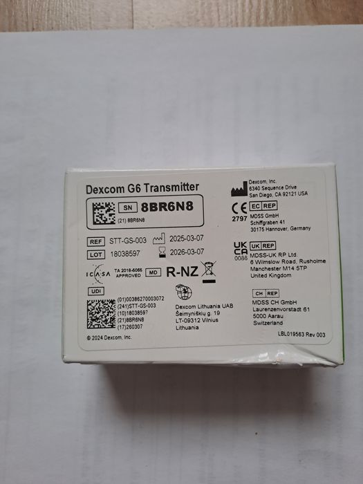 Трансмиттер Dexcom G6