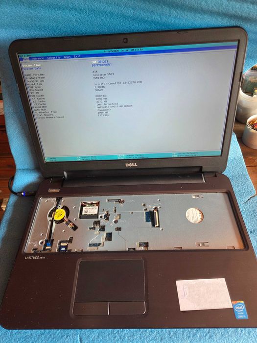 placa de baza, carcasa, DELL Latitude 3540 - incomplet -