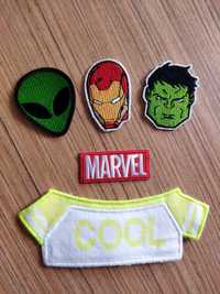 Set 5 patch uri Marvel stickere textile pentru băieți