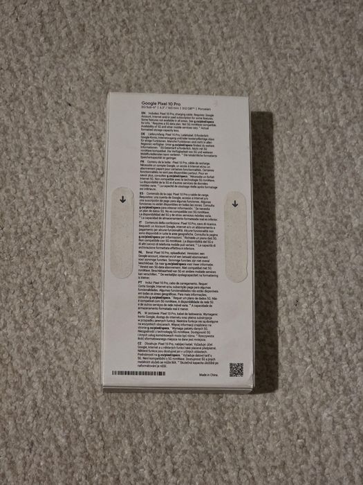 Telefon mobil Google Pixel 10 Pro, 512GB, 16GB RAM, 5G, Porcelain