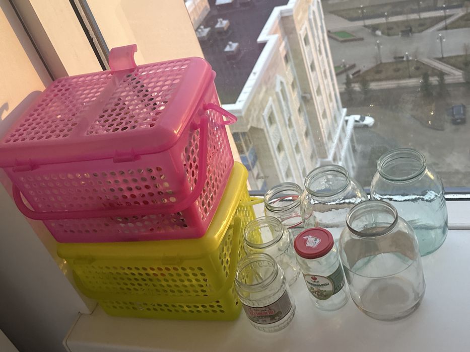 Отдам стеклянные банки