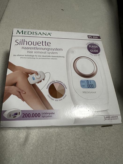 Фотоепилатор Medisana Silhouette IPL 850, 200000 light pulses