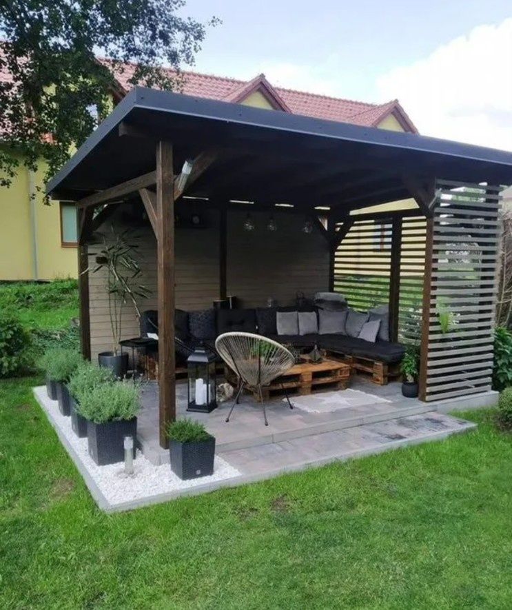 Беседки из металла и дерева
