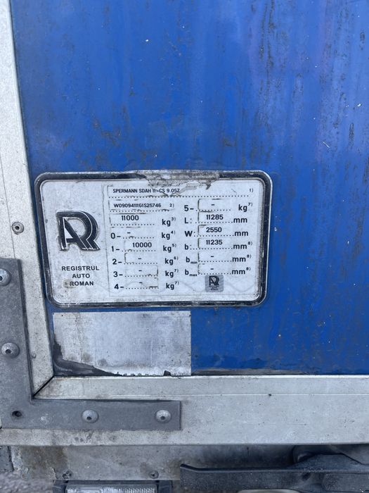 Remorca tandem 1 axa 11000 kg